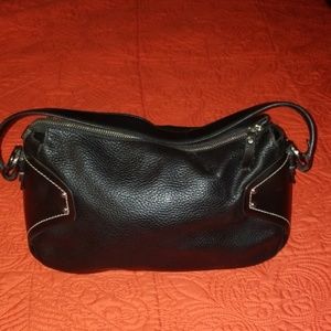 Gironacci black medium Italian leather bag.